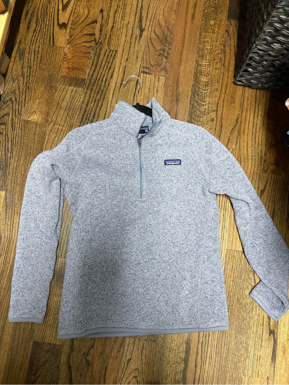 Patagonia Light Purple Heather Quarter-Zip Fleece Pullover